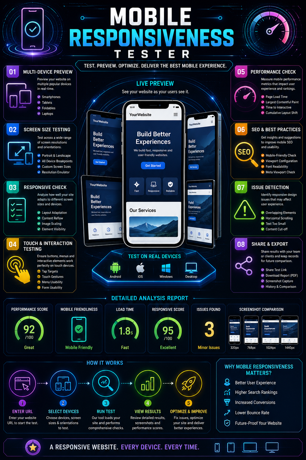 Mobile Responsiveness Tester